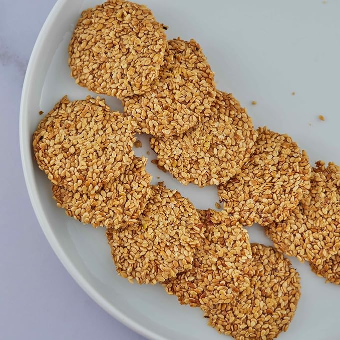 Snacklava Sesame Pistachio Crackers ??20 Pack (9 Pieces per Pack) | All-Natural, Handcrafted Gourmet Snack | 5g Protein per Pack | Perfect for Charcuterie, Cheese Pairings & Gifting
