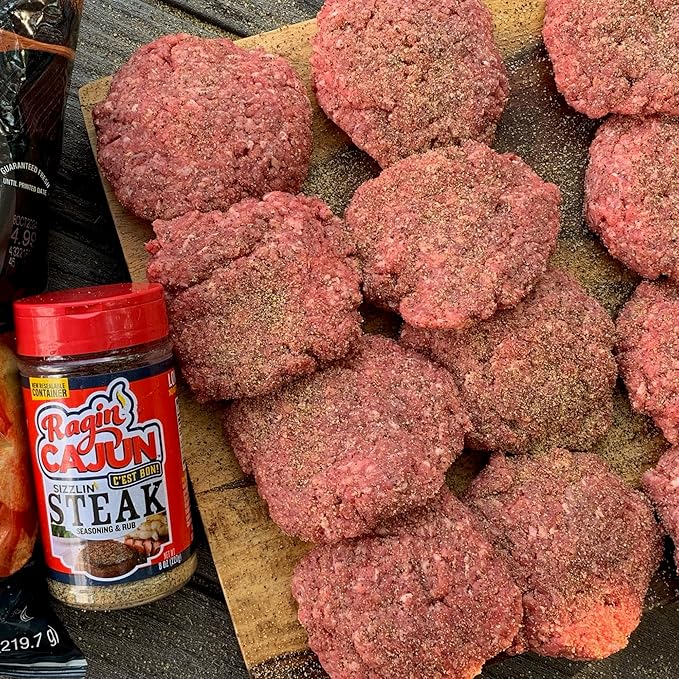 Ragin' Cajun Sizzlin' Steak Seasoning 8 oz (Pack of 1)