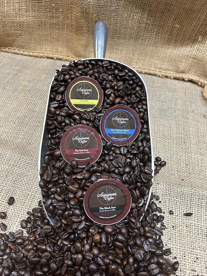 Acquanera Coffee - Coco Bay, Island Blend Flavored Coffee - 100% Arabica - Single Serve Coffee Pods Compatible With K-cup Brewers - 24 count