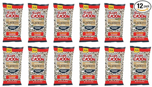 Seasoned Blackeye Beans 16 oz Ragin' Cajun (Pack of 12)