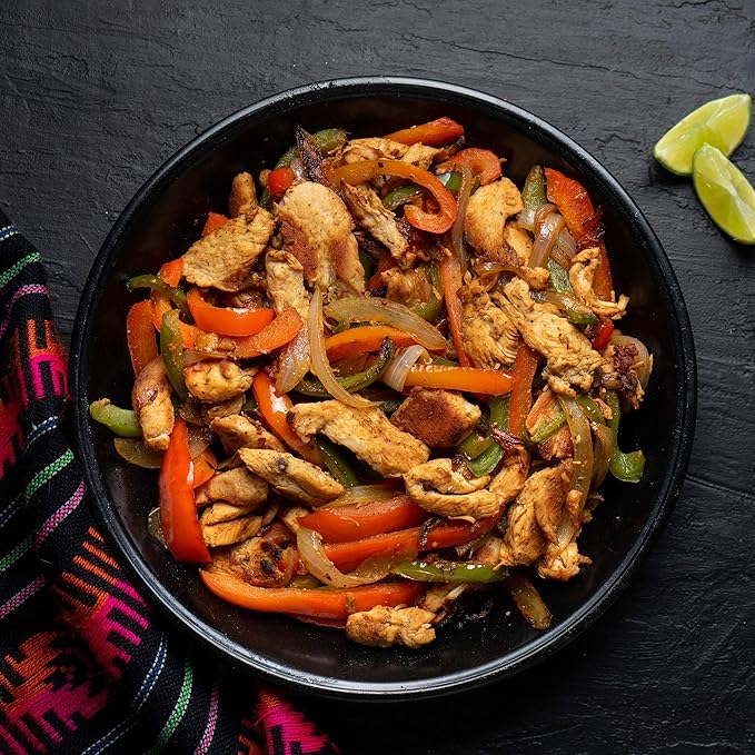 The Spice Lab Fajita Seasoning - Gluten Free Grilled Chicken & Carne Asada Seasoning - Great on Fajita Vegetables & Chicken Nachos - Kosher Steak Rub with No Fillers - 6.2 oz Shaker Jar - 7124