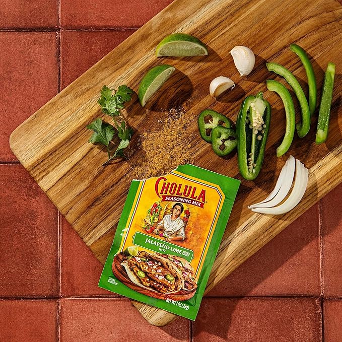 Cholula Jalapeño Lime Seasoning Mix, 1 oz (Pack of 12)