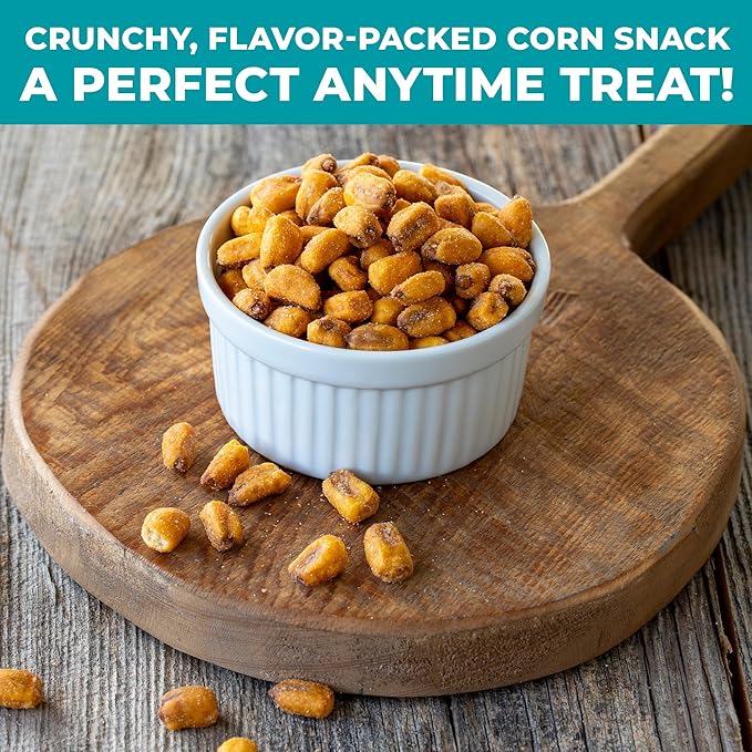 Crunchy Corn Snacks by Zest Delites, Sea Salt Roasted Corn, 0.7oz x 20 Packs, Nuts-Like Crunch, Gluten Free, Vegan, NON-GMO, Healthy Snacks for All Ages, Healthy Alternative to Chips & Crisps