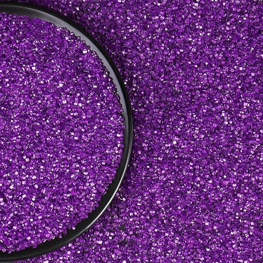 Purple Sprinkles, Purple Sanding Sugar Sprinkles for Cake Decorating, Sanding Crystal Sugar 130g/4.59oz, Cupcake, Cookie, Ice Cream and Donuts Toppings, Wedding, Birthday Party Supplies