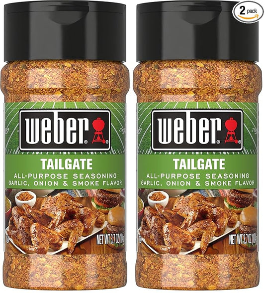 Weber Ultimate Tailgate Seasoning, 3.7 Ounce Shaker (Pack of 2)