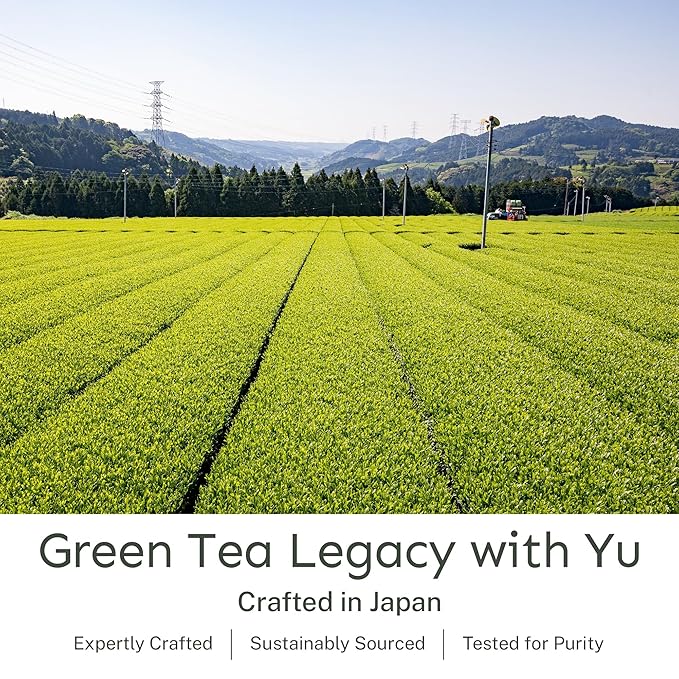 Yu Tea Organic Hojicha Green Tea Powder | Rich in Antioxidants & EGCG | Pure Japanese Roasted Green Tea | Low Caffeine & Unsweetened Matcha Alternative | Resealable Pouch, 2.65 oz, 75 Servings