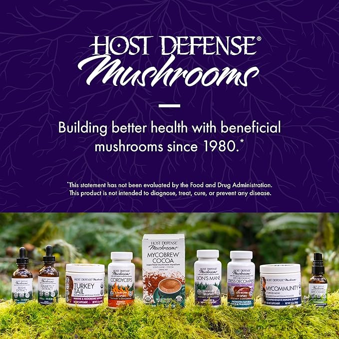 Host Defense MycoBrew Coffee - Instant Drink Mix - Includes Lion's Mushroom - Drink Mix with 100% Arabica Instant Coffee - Awaken and Activate, 10 Packets (10 Servings)