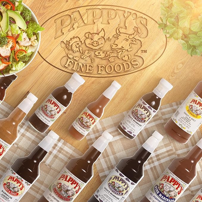 New Pappy's Choice Rub With Brown Sugar. Perfect for bbq and smoked brisket, steak, beef, chicken, fajita, seafood, veggies, rotisserie, fried, roast pulled and slow cooked meats and more - A NEW twist on a 30+ year seasoning recipe.