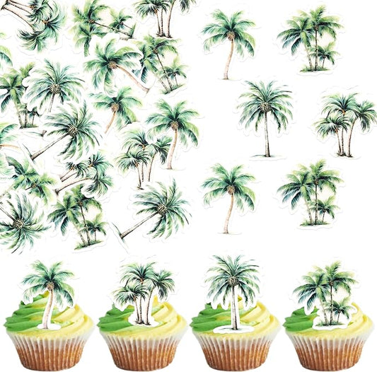 60 Pack Edible Surfboard Cupcake Toppers Wafer Paper Surfboard Cupcake Picks Holiday Beach Surf Cake Decorations for Summer Beach Theme Baby Shower Birthday Party Supplies