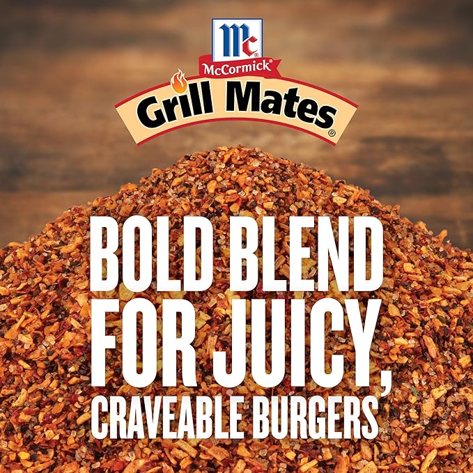 McCormick Grill Mates Hamburger Seasoning, 24 oz (Pack of 6) - Six 24 Ounce Containers of Hamburger Seasoning Mix with Bold Blend of Ground Peppers, Onion and Savory Garlic