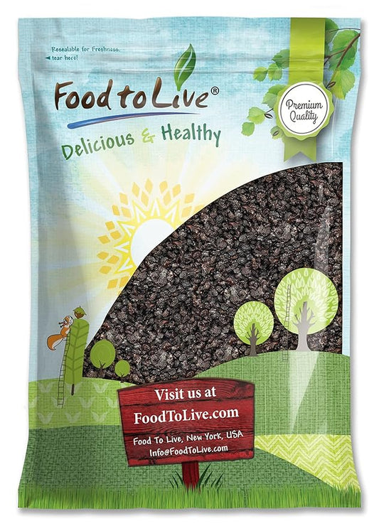 California Zante Currant Raisins, 8 Pounds - Sun-Dried Seedless Grapes, Unsweetened, Unsulfured, No Added Oil, Vegan, Kosher, Bulk. Tangy-Sweet, Chewy, and Meaty. Great for Healthy Trail Mix Snack
