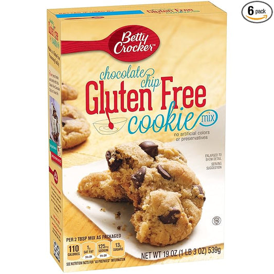 Betty Crocker Baking Mix, Gluten Free Cookie Mix, Chocolate Chip, 19 Oz Box