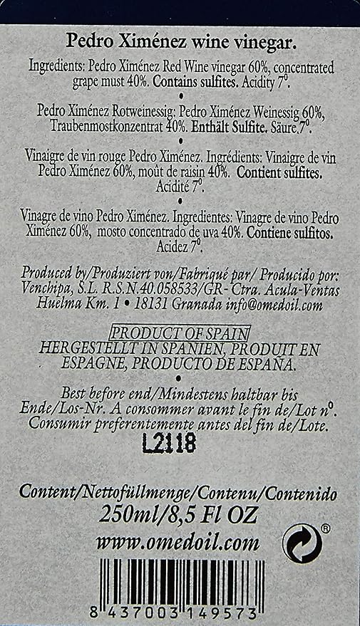 O-Med Pedro Ximenez Vinegar