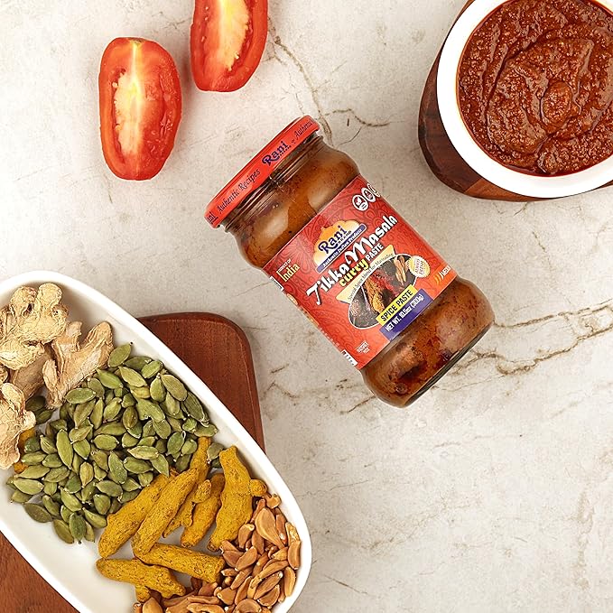 Rani Tikka Masala Cooking Spice Paste 10.5oz (300g) Glass Jar, Pack of 5+1 FREE ~ No Colors | All Natural | NON-GMO | Vegan | Gluten Free | Indian Origin