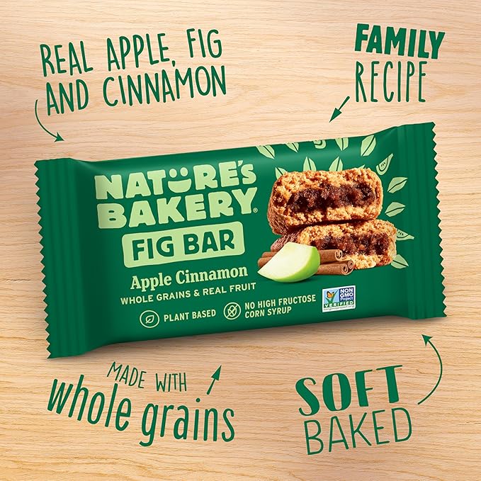 Nature's Bakery Fig Bars, Apple Cinnamon, 2 Oz, 6 Ct