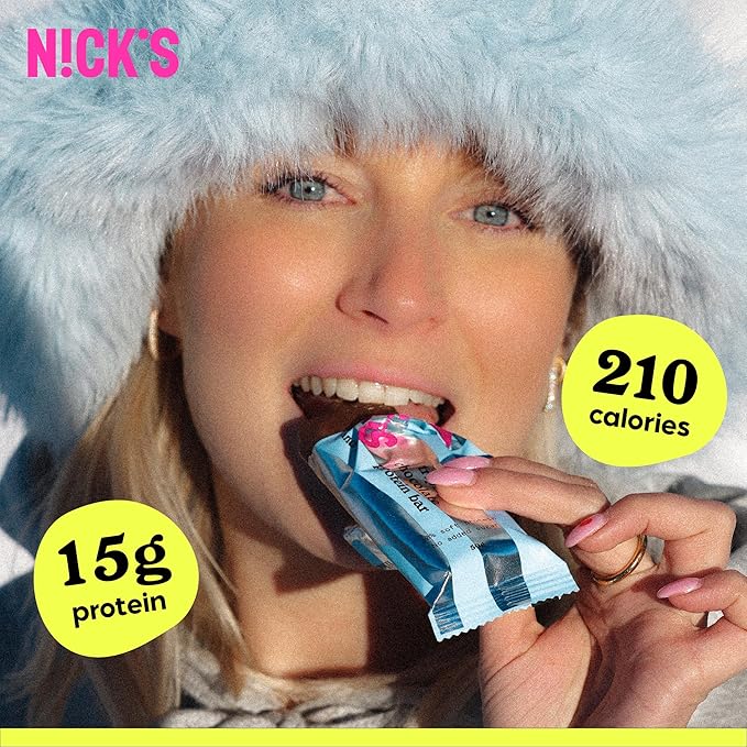 Nick?™s Triple Chocolate Protein Bars ??12-Count Box | High Protein, Low Calories, Low Carbs, Keto Friendly, No Added Sugar