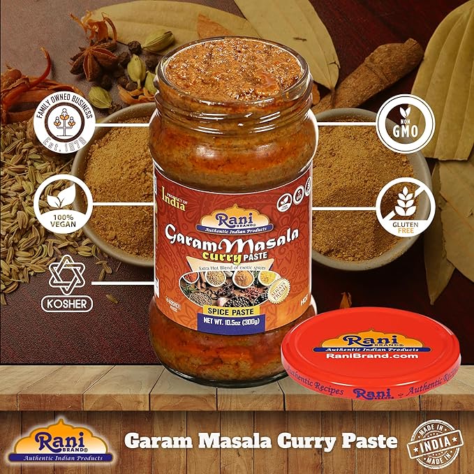 Rani Garam Masala Curry Spice Paste 10.5oz (300g) Glass Jar ~ No Colors | All Natural | NON-GMO | Kosher | Vegan | Gluten Free | Indian Origin