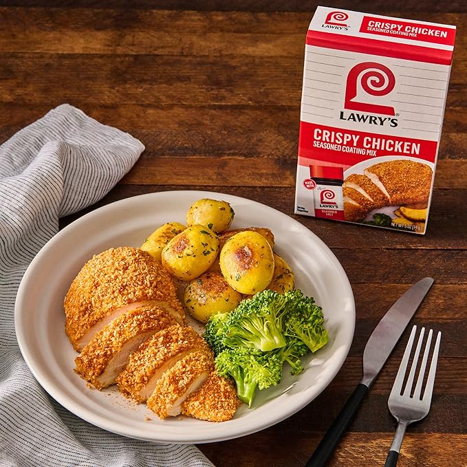 Seasoned Coating Mix Variety Pack, From Popular Brands Lawry??? Frank???RedHot, French??? OLD BAY, and Stubb's, For Coating and Mixing Wherever You???Use Breadcrumbs, 25 oz