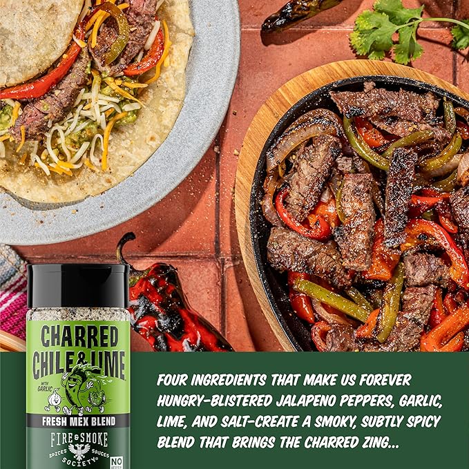 Fire & Smoke Society Seasoning Variety Pack | BBQ Rubs for Smoking and BBQ Seasonings for Grilling | Gifts for Dad, Men Gifts | Large Spices Set (4-Pack)