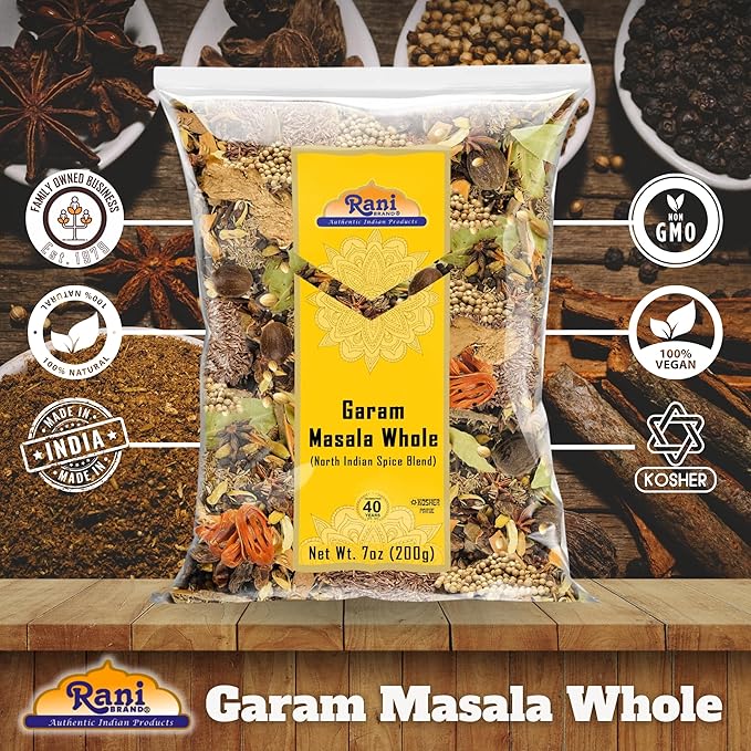 Rani Garam Masala Indian 11 Whole Spices Blend 7oz (200g) ~ All Natural, Salt-Free | Vegan | No Colors | Gluten Friendly | NON-GMO | Indian Origin