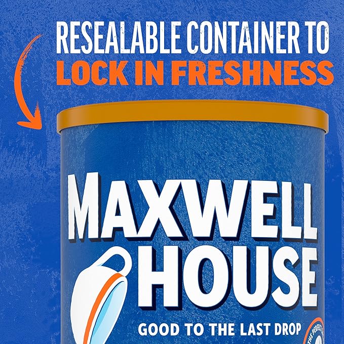 Maxwell House Smooth Bold Dark Roast Ground Coffee (11.5 oz Canister)