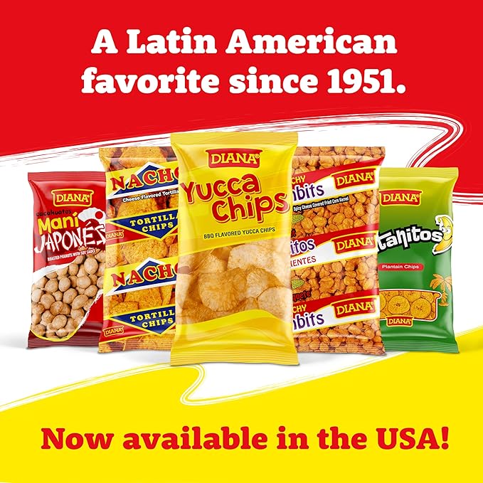 Diana Nachos Cheese-Flavored Tortilla Chips, 9.17 Oz (Pack of 15)