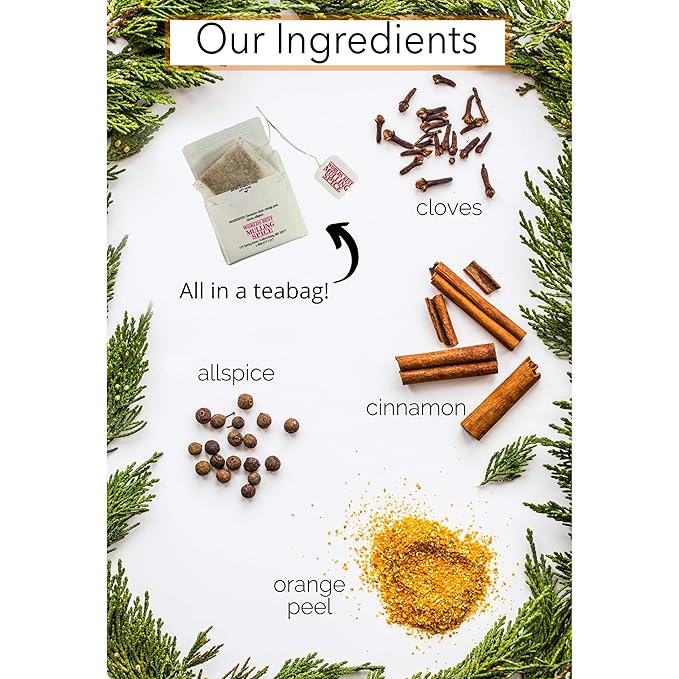 Olde Tradition Spice: Mulling Spices in Tea Bags for Apple Cider, Mulled Wine, Glühwein, Hot Toddy Holiday Drink - Sugar-Free & Caffeine-Free - 24 Count