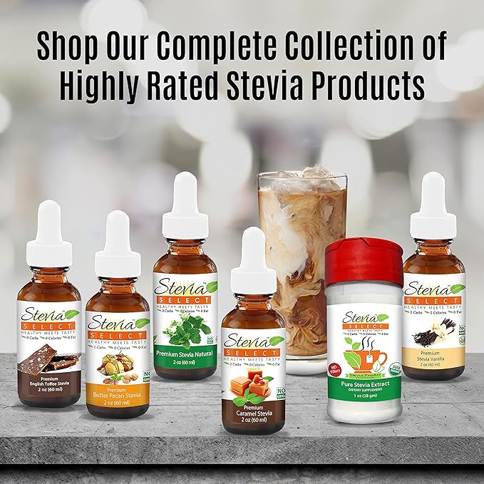 Stevia Select Pumpkin Spice Flavored Liquid Stevia ??Zero Calorie Coffee, Tea, Drink & Baking Sweetener, All-Natural, No Erythritol, Keto-Friendly Sugar Alternative, 300 Servings ??2 Oz (1 Pack)