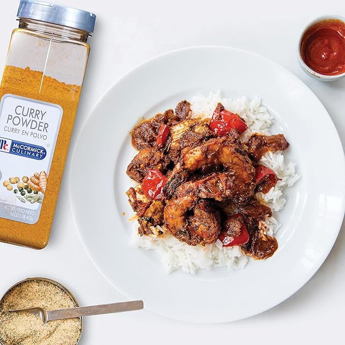 McCormick Culinary Curry Powder, 16 oz - One 16 Ounce Container of Curry Powder Spice Blend of Coriander, Turmeric, Nutmeg, Clove, and Ginger Perfect for Curries and Shrimp Dishes
