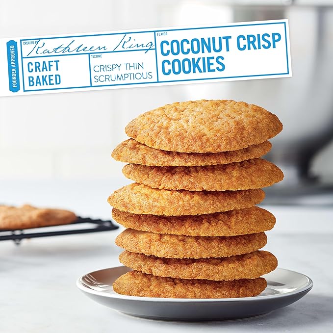 Tate's Bake Shop Coconut Crisp Cookies, 4 - 7 oz Bags