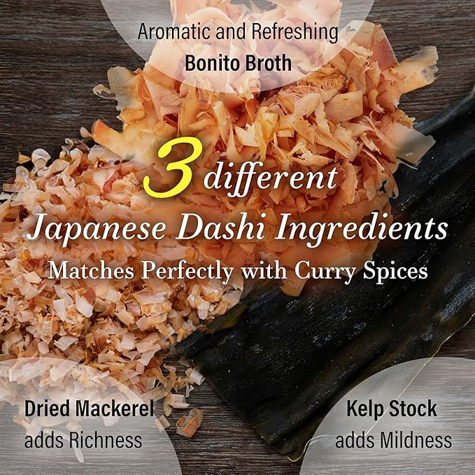 YAMASAN KYOTO UJI Japanese Curry Dashi Stock, Spicy and Rich Umami Broth, Produced by a Famous Restaurant in Kyoto, For Udon, Ramen, Stir-Fries, Made in Japan, 200g(7.0oz)