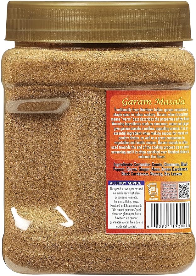 Rani Garam Masala Indian 11-Spice Blend 16oz (1lb) 454g PET Jar, Pack of 6 ~ All Natural, Salt-Free | Vegan | No Colors | Gluten Friendly | NON-GMO | Kosher | Indian Origin