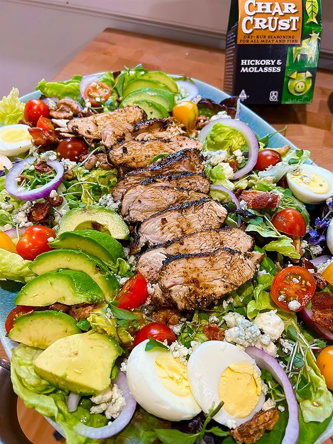 Char Crust Dry-Rub Seasonings Hickory & Molasses | All-in-one seasonings | Perfect for Burgers, Steak, Chicken, Salmon | Signature Crust that Seals in the Juices, 4 Ounce (Pack of 3)