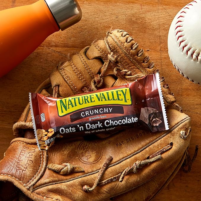 Nature Valley Crunchy Granola Bars, Oats N Dark Chocolate, 1.48 Oz, 18 Count (Pack of 6)