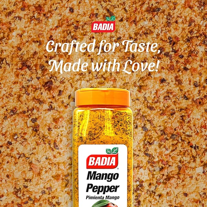 Badia Mango Pepper Seasoning, 24 oz - Sweet & Zesty Citrus Pepper Blend for Chicken, Seafood & Vegetables