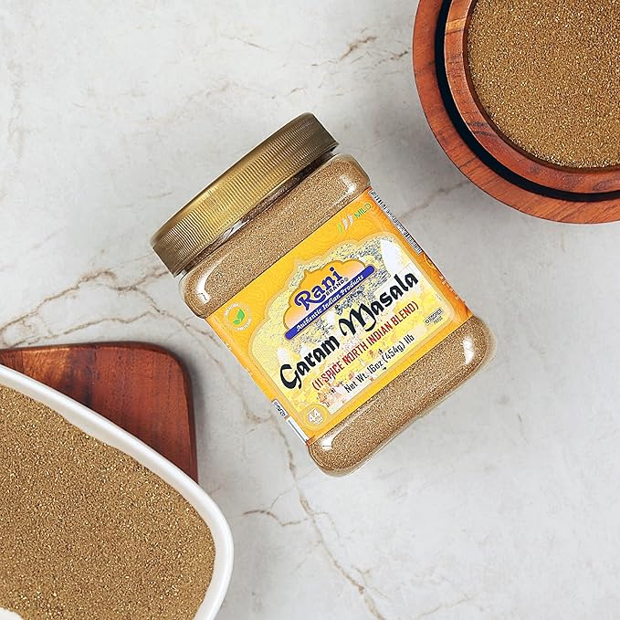Rani Garam Masala Indian 11-Spice Blend 16oz (1lb) 454g PET Jar, Pack of 6 ~ All Natural, Salt-Free | Vegan | No Colors | Gluten Friendly | NON-GMO | Kosher | Indian Origin