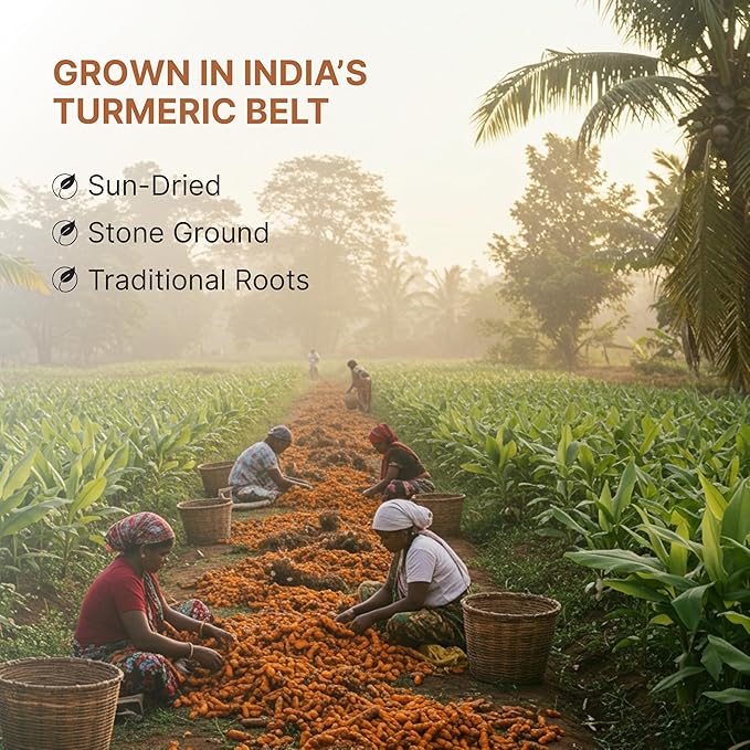 Organic Turmeric Powder 17.60 oz ??Turmeric Powder Organic for Cooking, Drinks & Skin ??USDA Certified, Ground Turmeric Spice, Gluten Free ??The Holly Tree