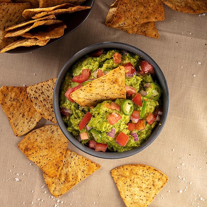 Tia Lupita Cactus Tortilla Chips Sea Salt & Lime (Pack of 3)- Vegan, Gluten-Free, Grain-Free, Dairy-Free, Non-GMO, High Fiber, Authentic Mexican Snack Food