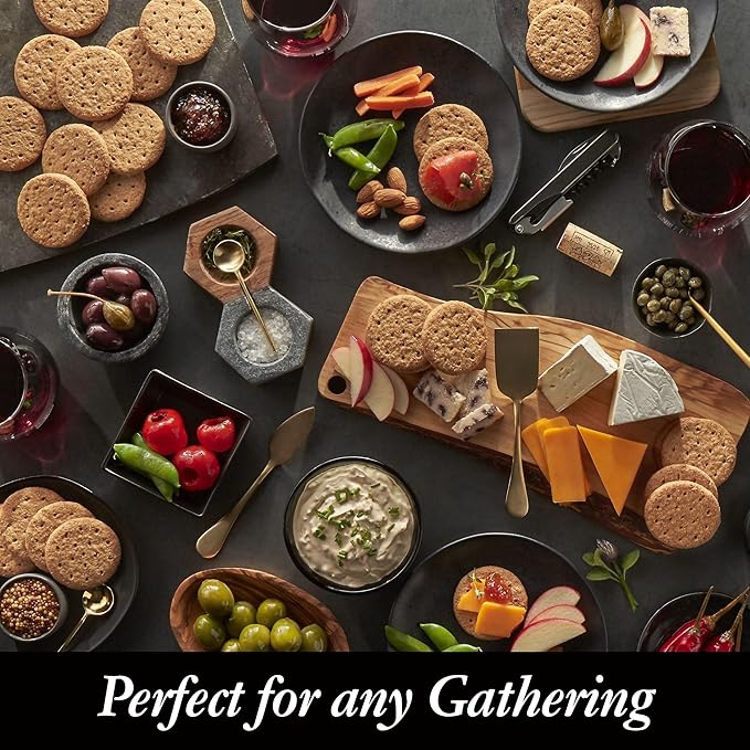 Carr's Table Water Crackers, Baked Snack Crackers, Party Snacks, 4 Flavor Variety Pack (4 Boxes)