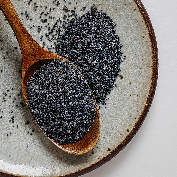 Hasho Whole Poppy Seeds ??Indigo (8 oz) ??Non-GMO, Vegan ??For Baking & Sprinkling