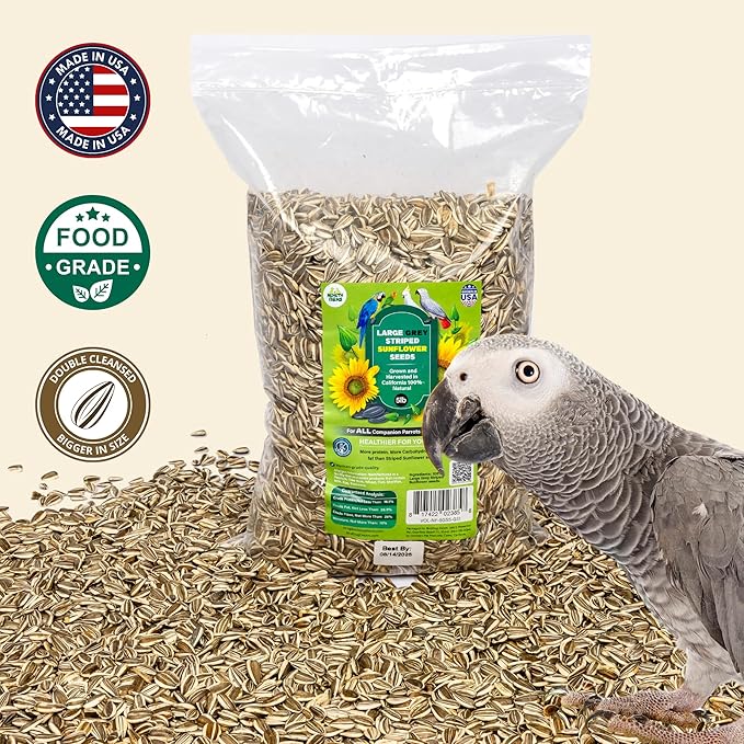 5 Lb Bag | Premium Striped Sunflower Seeds for Birds - Natural Sunflower Seeds Bird Food | Non-GMO, Feeder-Ready & Plantable