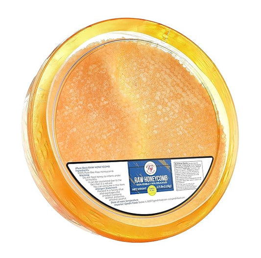 TAJ Natural Raw Honeycomb Turkish Honey Comb, 1.25kg (2.75lbs)