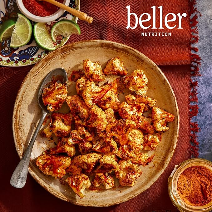Beller Nutrition Everything Savory Organic Paprika Powder Spice Blend Seasoning | 1.4 oz | Sweet Ground Paprika with Ground Cumin Powder, Turmeric, & Cayenne | Use as Spicy Seasoning, Rib Rub & More