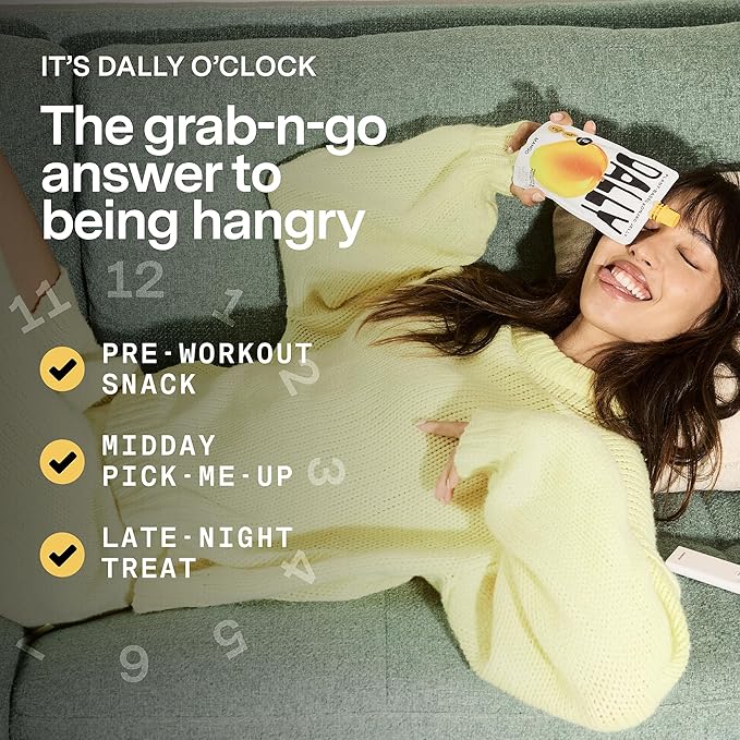 Dally Mango Drinkable Konjac Jelly (10 Pouches) ??10-Calorie, Zero Sugar Korean Fruit Snack ??Prebiotics & Postbiotics for Skin, Immune & Weight Management