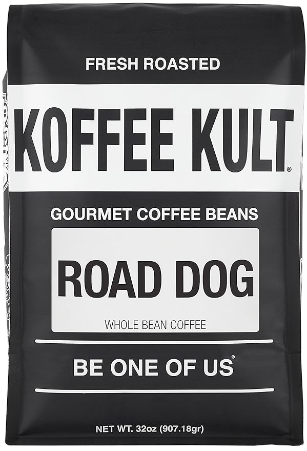 Koffee Kult Road Dog Dark Roast Coffee Beans (whole bean, 32oz)