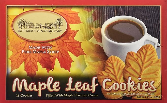 Butternut Mountain Farm Maple Leaf Cookies, 14oz