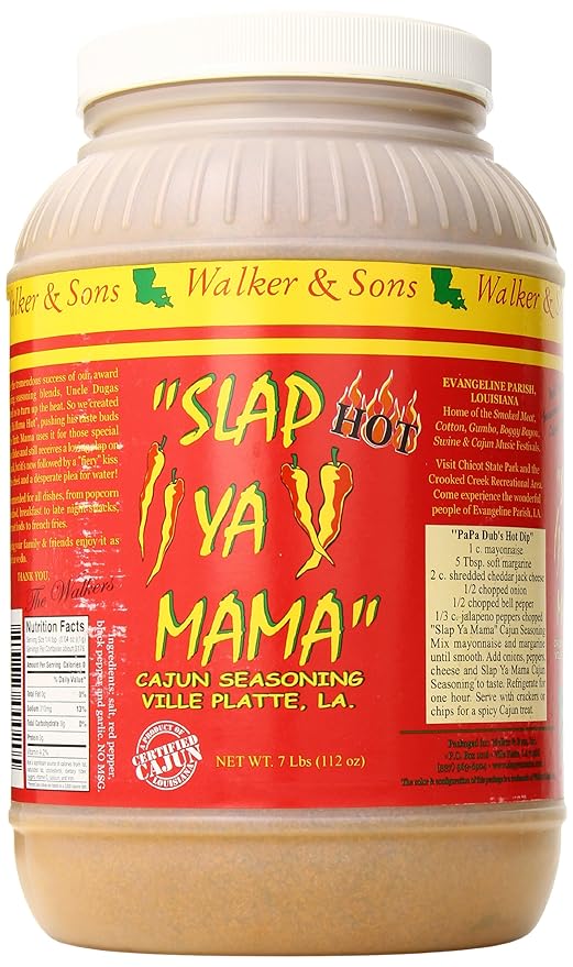 Slap Ya Mama Cajun Seasoning Blend, Hot, 7 Pound