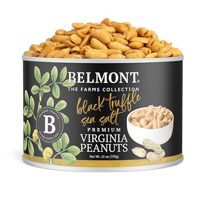 Belmont Peanuts Black Truffle Virginia Peanuts, 25oz, Farms Collection