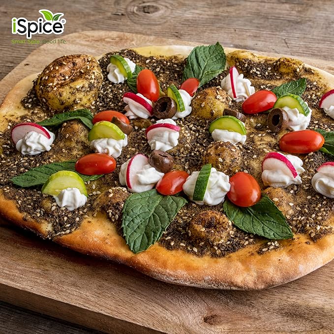 iSpice - Sugar-Free ZATAR SEASONING World Flavor Super Spice Blend | All Natural | Ready to use as is | No preparation is necessary