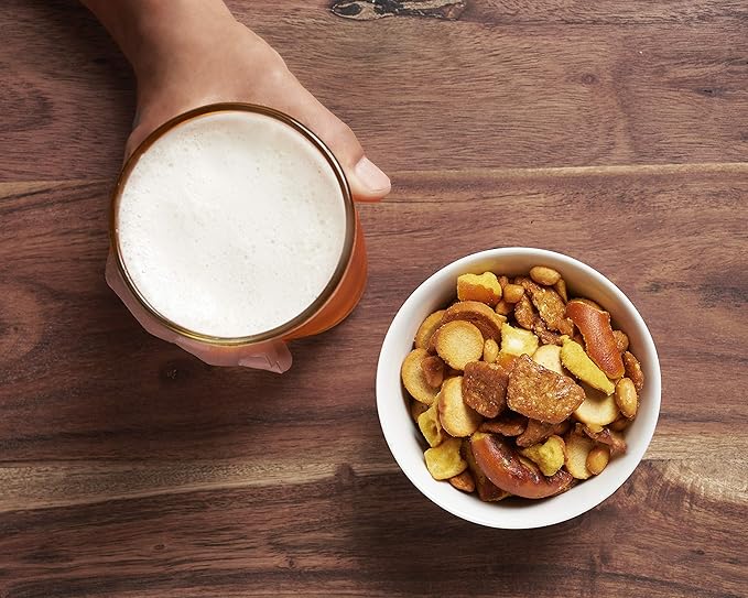Imperial Mixed Nuts Bar Mix ??32 oz ??Honey Mustard Snack Mix with Sourdough Pretzels, Peanuts, Sesame Chips & Bagel Chips ??Savory & Crunchy Party Snack for Daily Use, Bars, Gatherings (Honey Mustard)